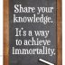 Share knowledge advice on blackboard